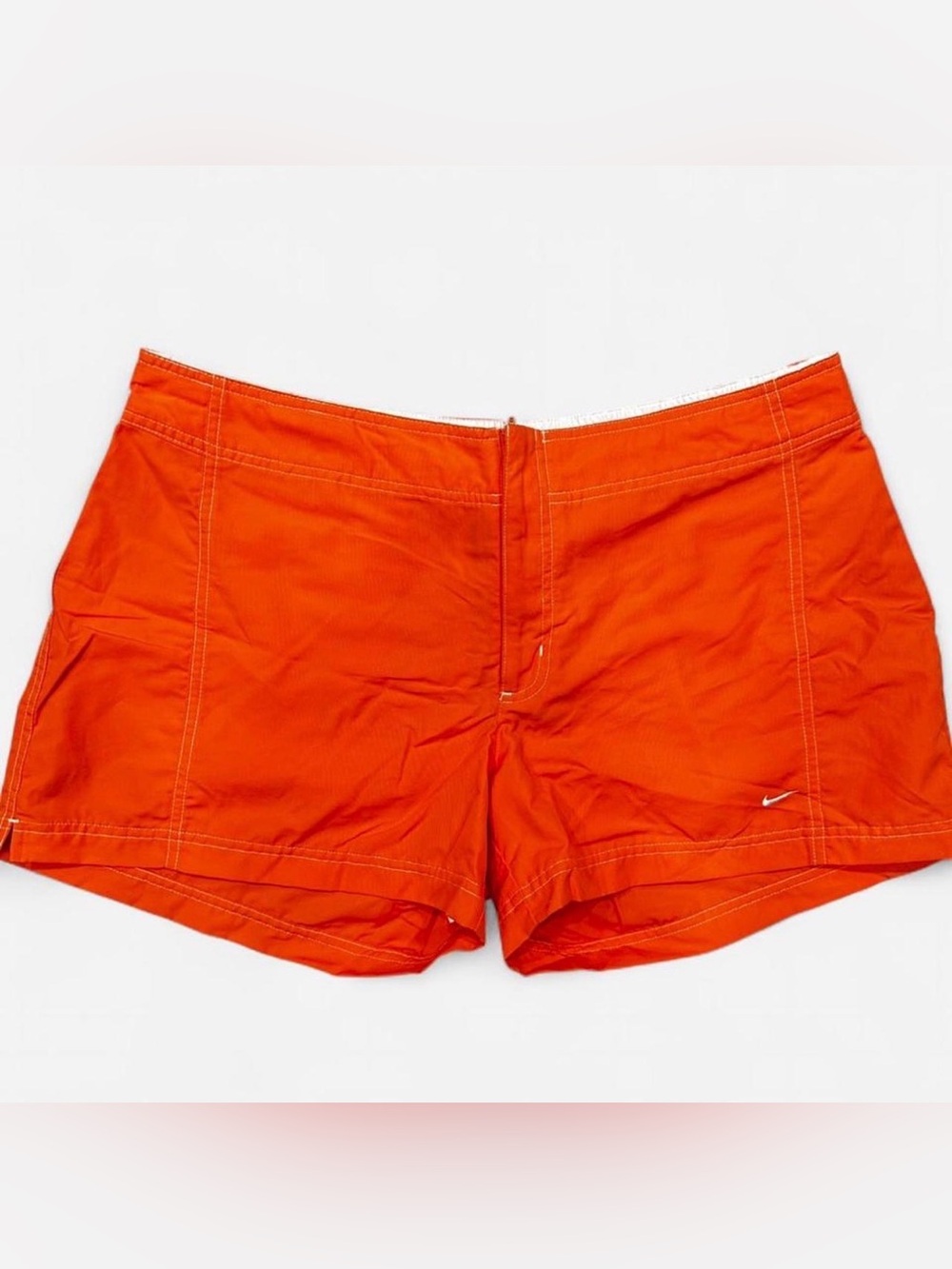 NWT Nike Orange Low Rise Y2K Style Lightweight Running Shorts Women’s XL Sporty